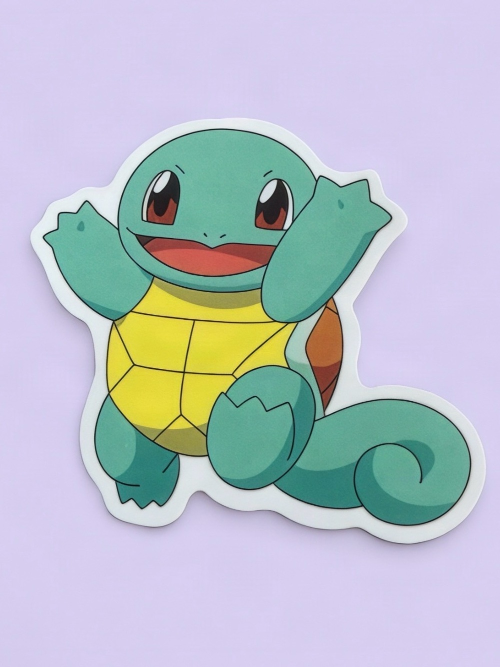 Pokémon Squirtle Sticker | Happy Waving Water Type Anime Vinyl Decal